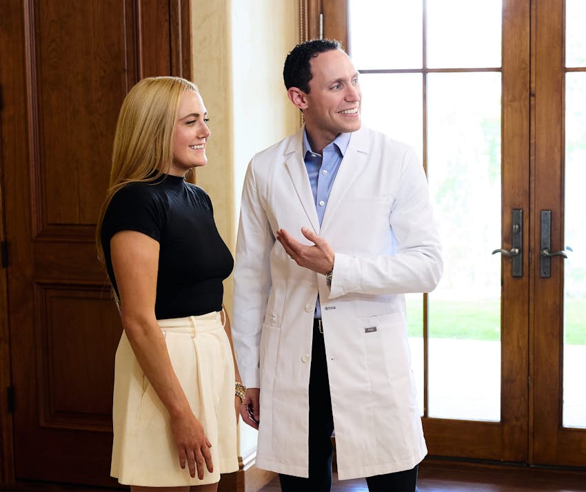 Dr. Cohen with patient