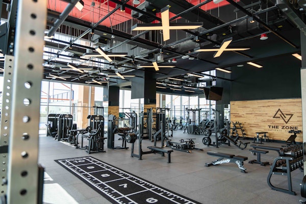 Industrial style open gym