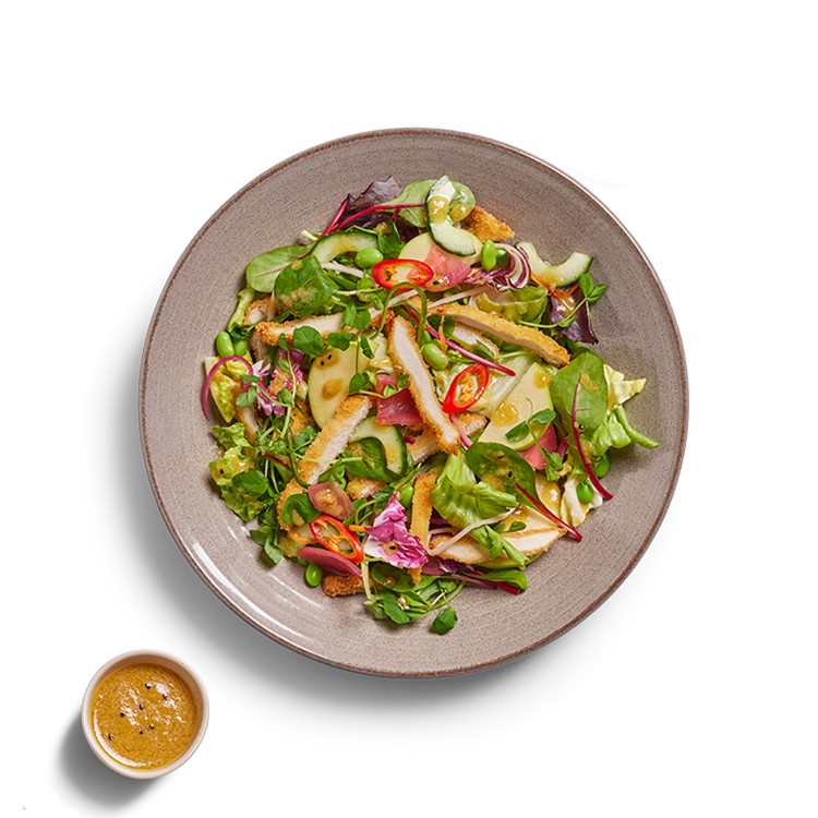 chicken katsu salad