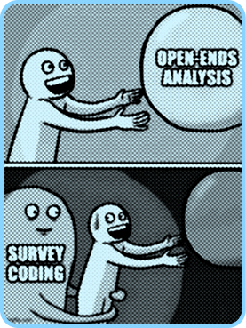 meme survey coding open ends