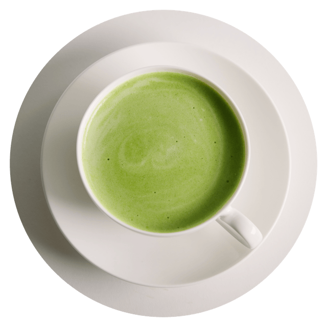 A cup of freshly prepared ceremonial matcha from the Uji region, Japan