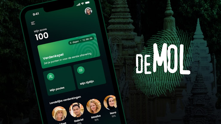 Visual met de Wie is de Mol? app