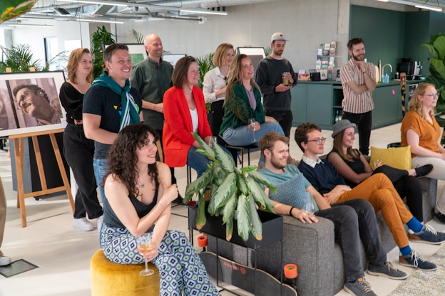 Hike One team Het team van Hike One in hun kantoor in Amsterdam