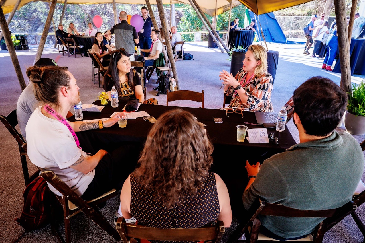 Een van de roundtables tijdens het netwerkevent 'Dutch Soul Service'.