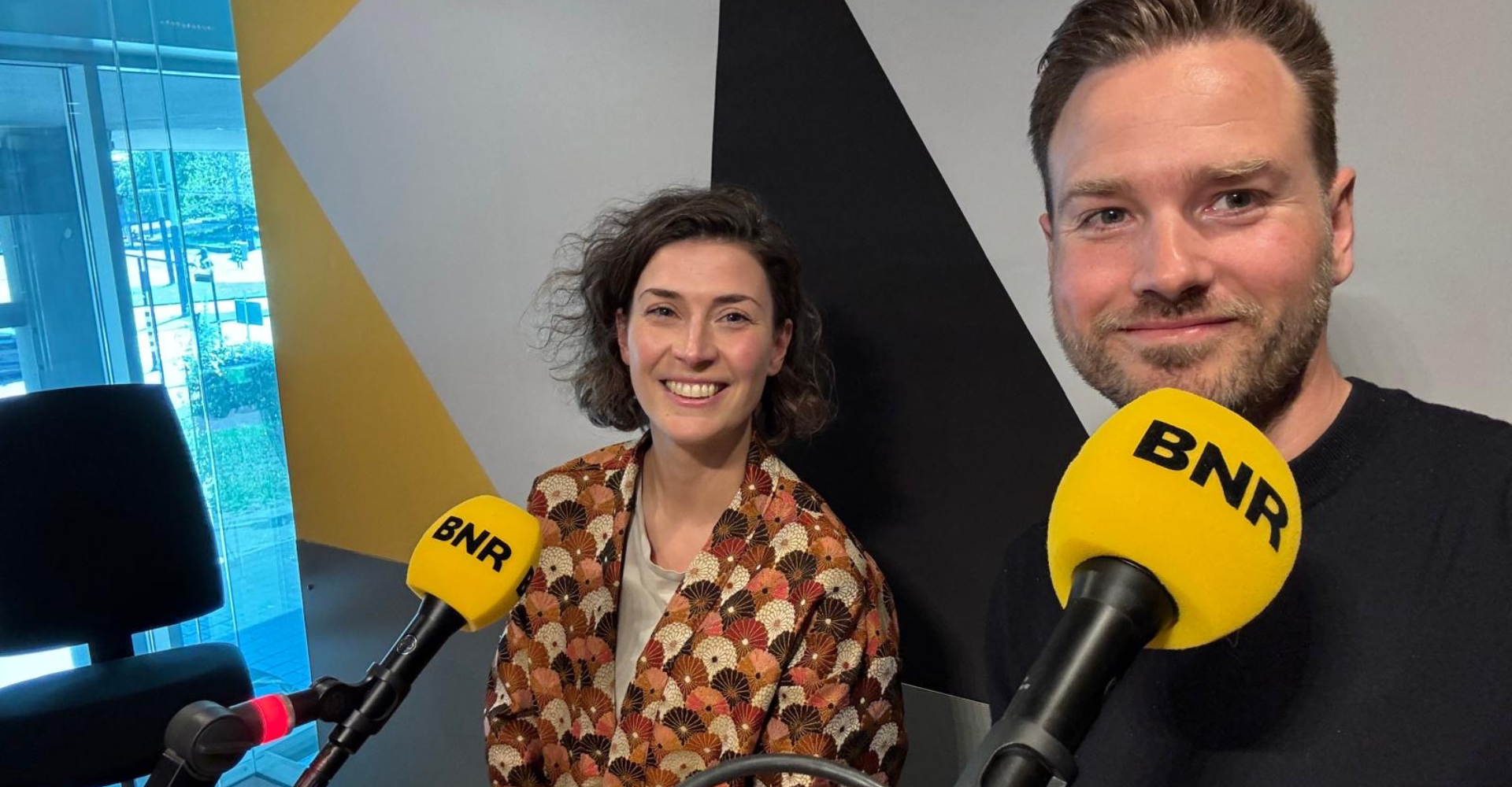 Fenna en Bjorn te gast bij BNR
