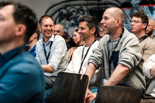 Beeld bij leadershipsevent