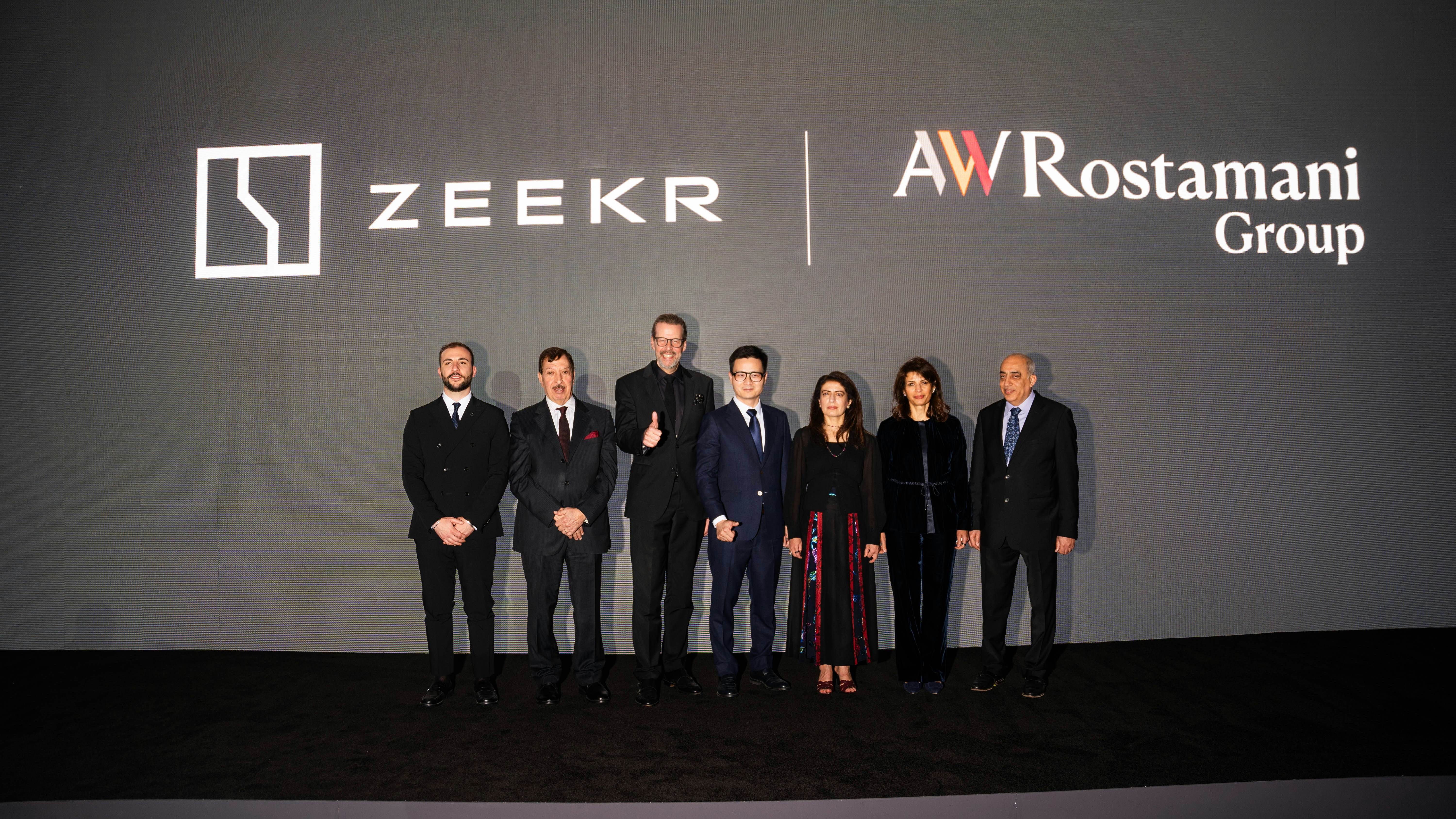 Aw Group ZEEKR Enters UAE Market: AW Rostamani Group Unveils Premium EV Lineup