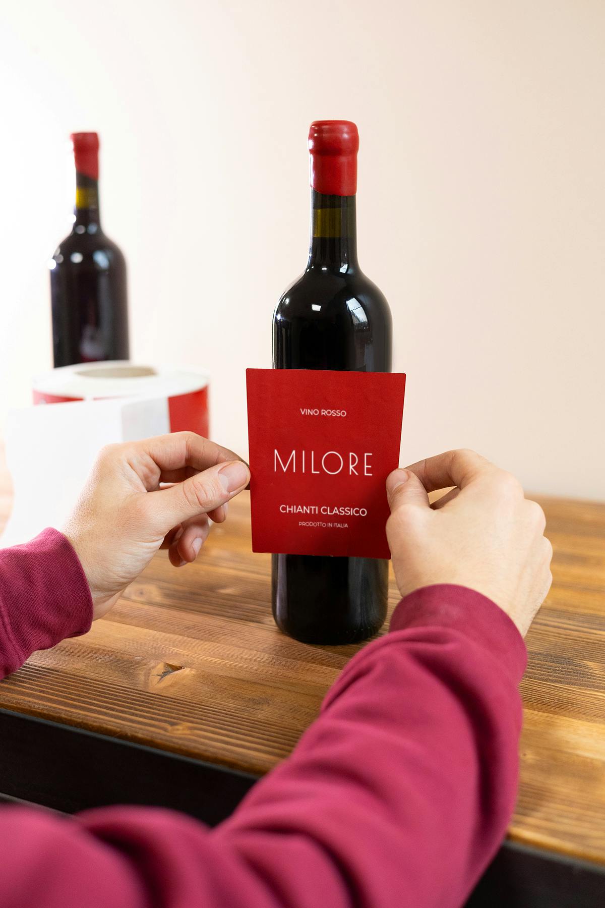 Manual application of additional labels