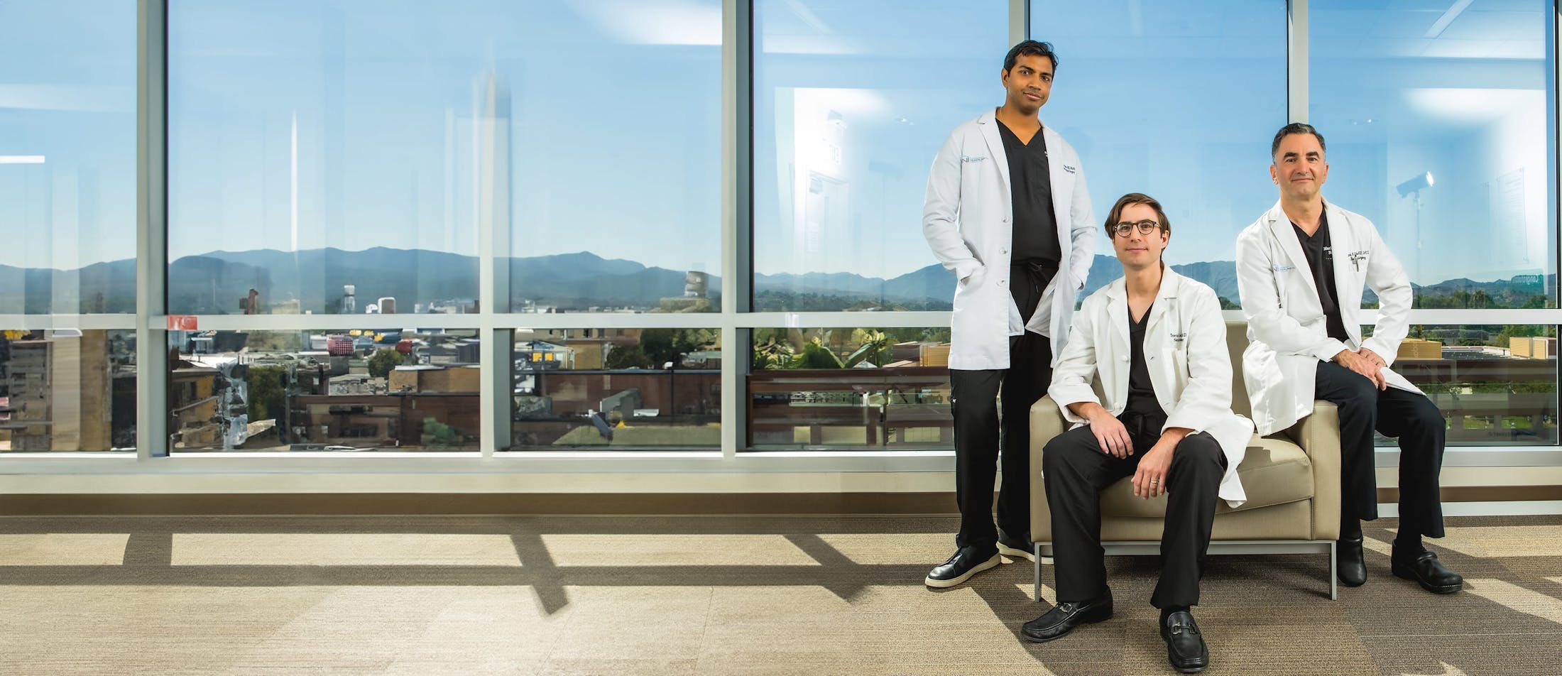 staff near window