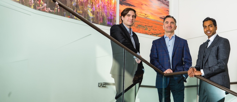 staff standing at stairwell