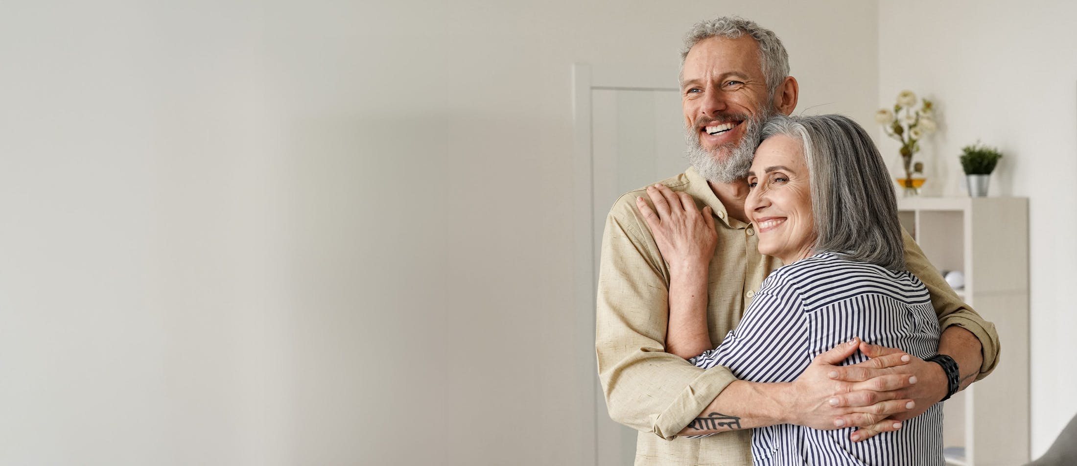 couple smiling