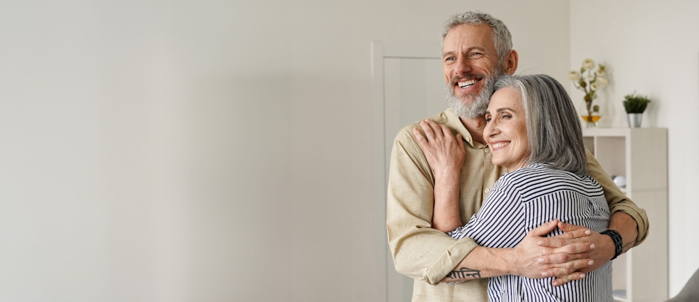 couple smiling