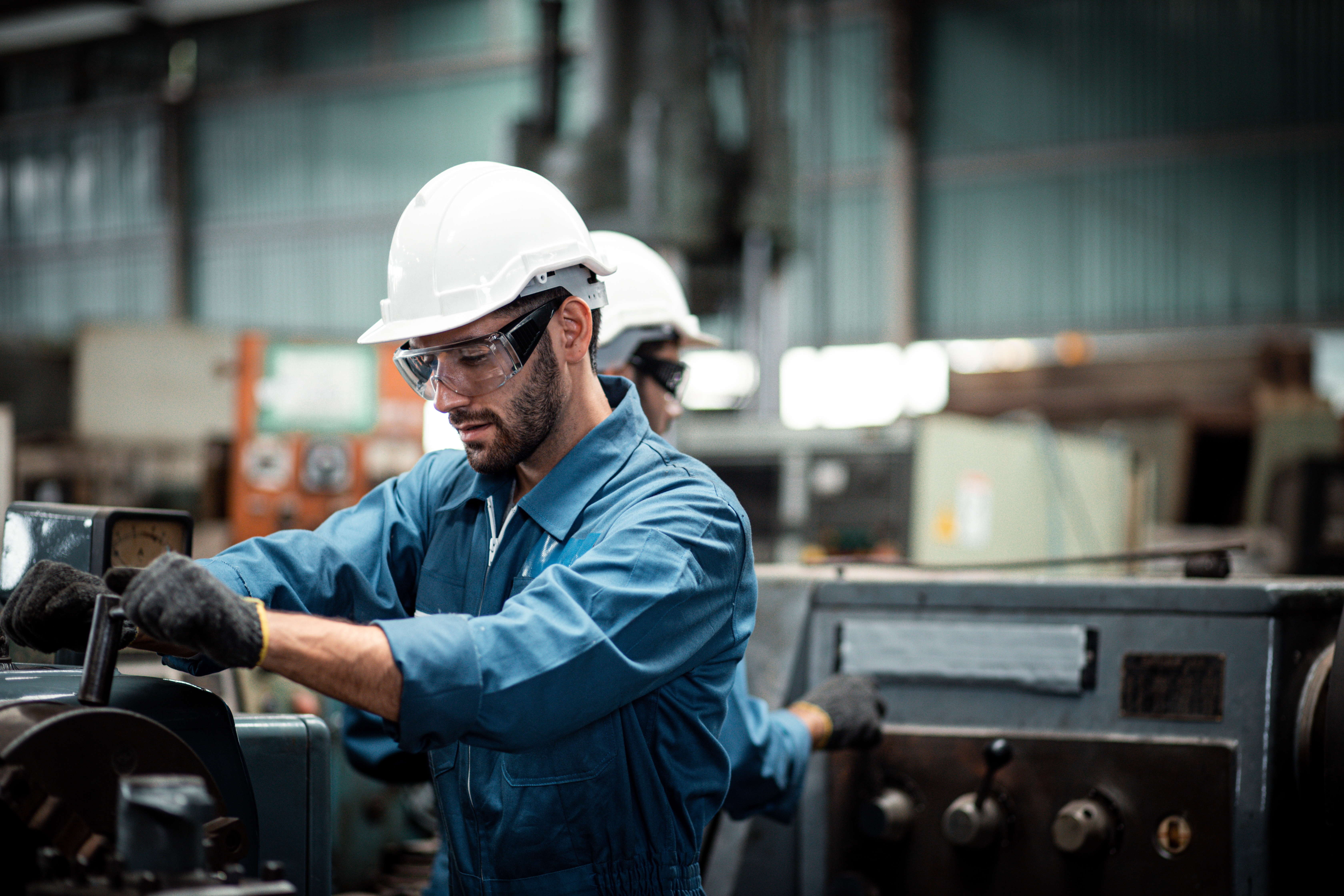 Man working on a Machine