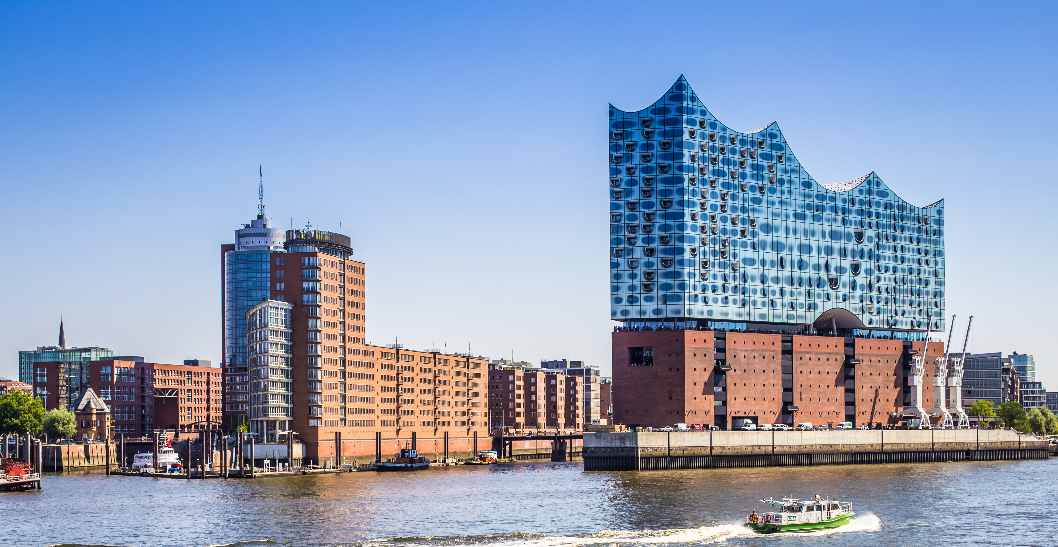 Port of Hamburg and Elbphilarmonie
