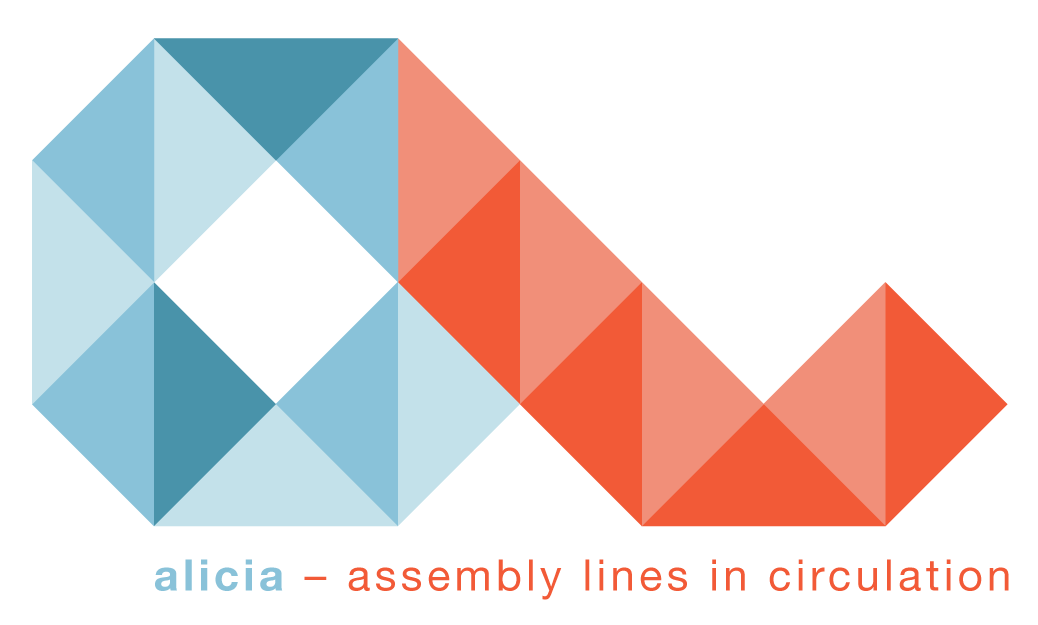 The logo of the EU-funded ALICIA project, which stands for Assembly Lines in Circulation, promoting sustainable manufacturing.