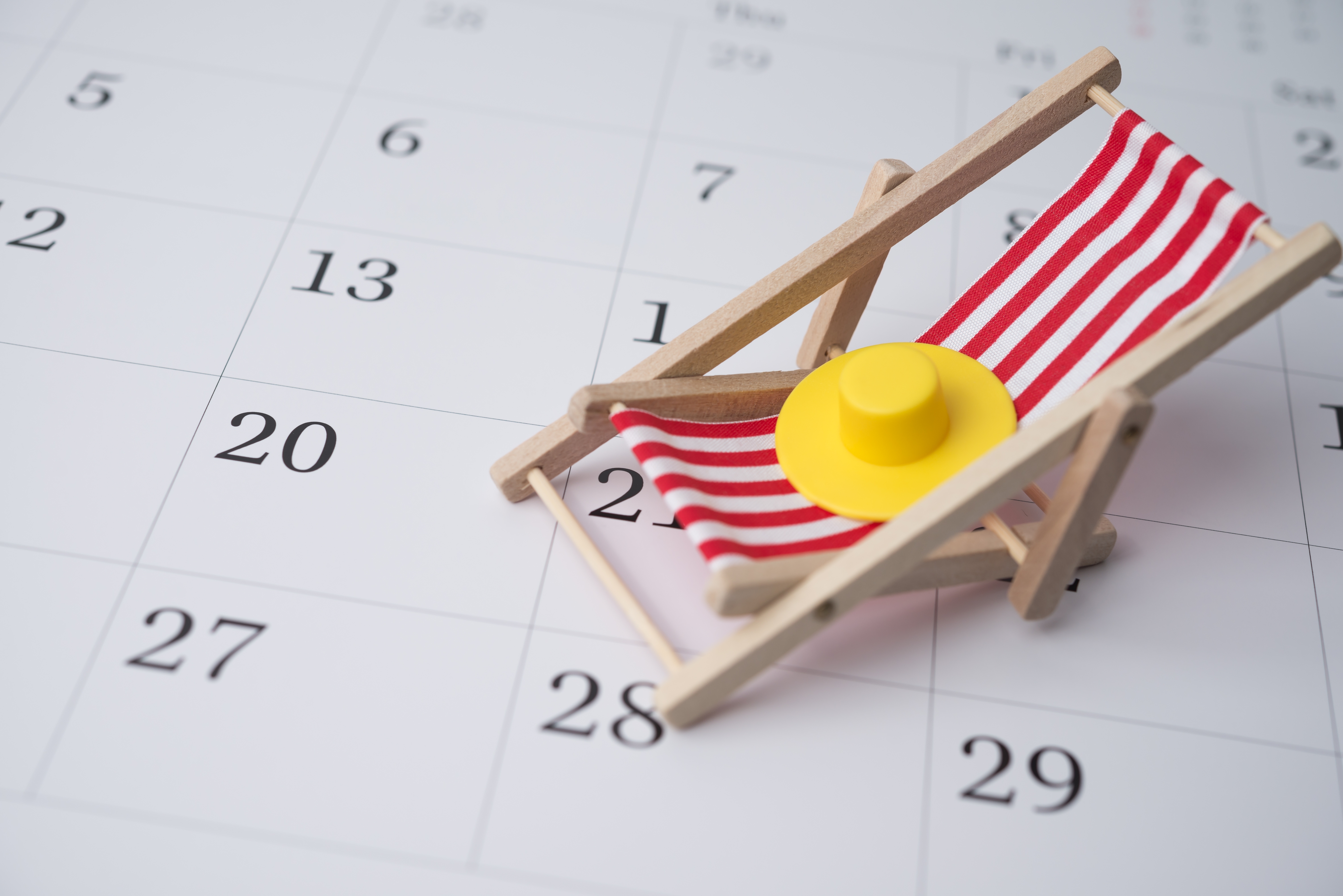 Beach chair with hat