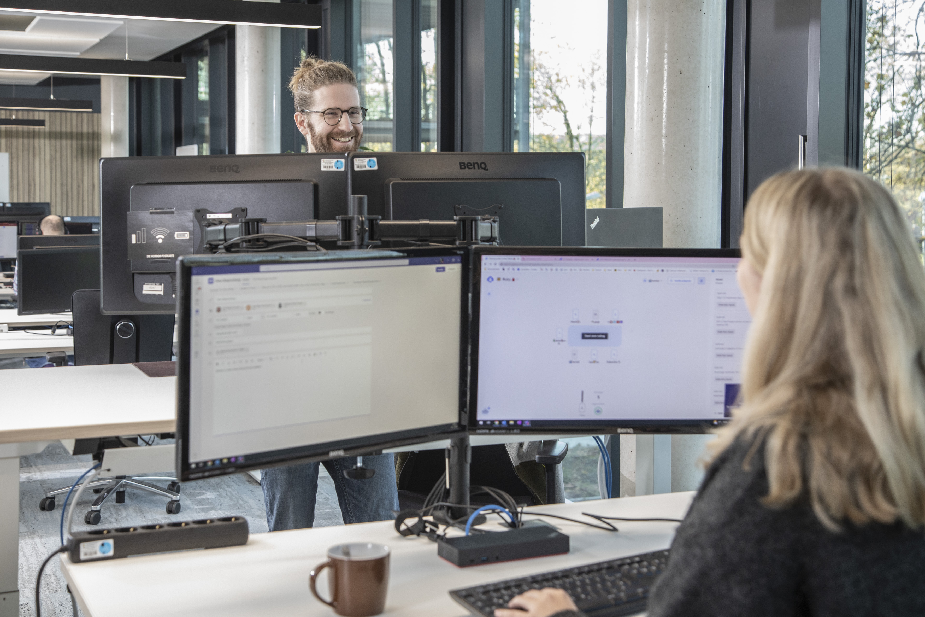 Surplex employees at their workplace