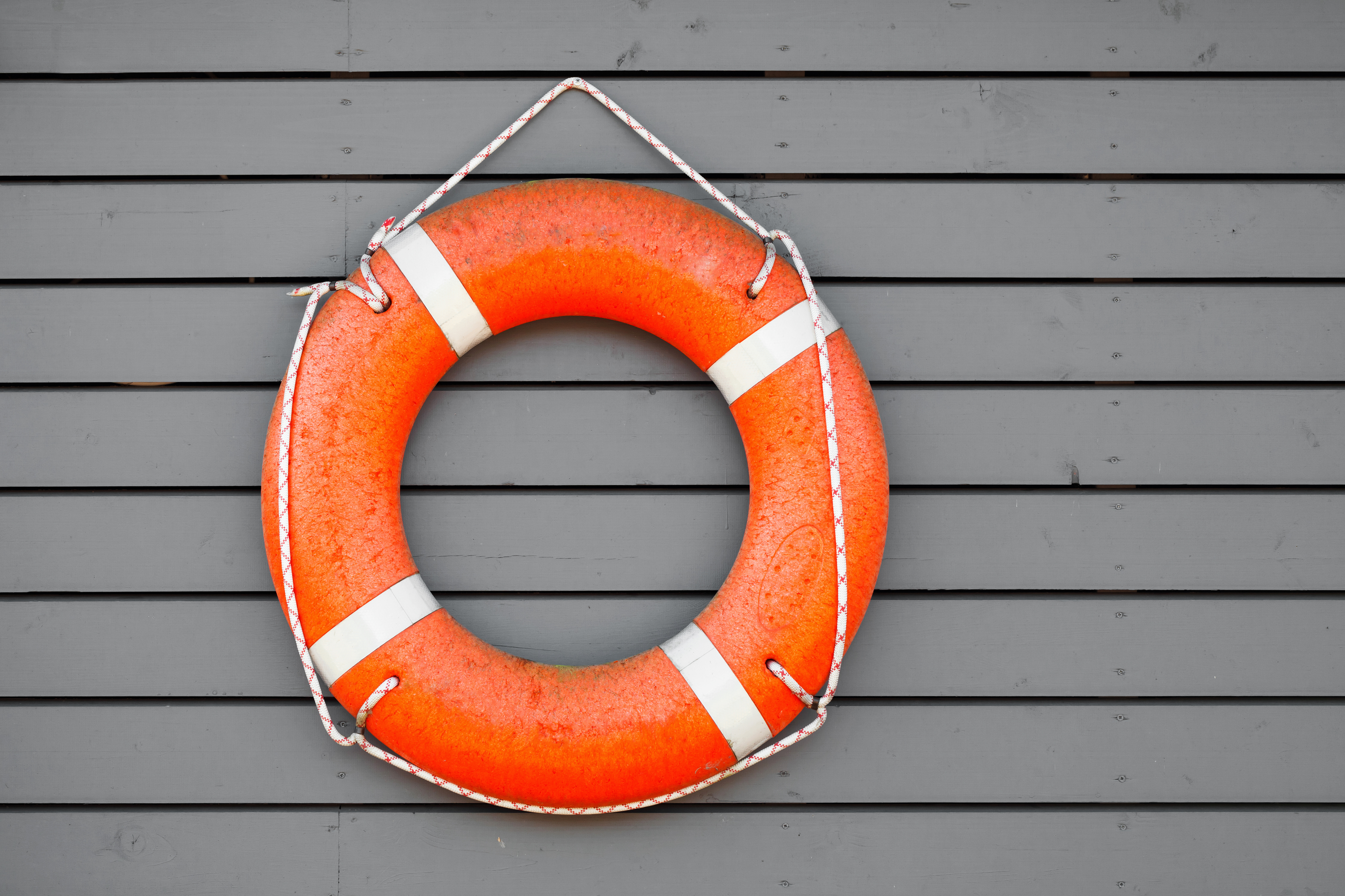 red lifebuoy