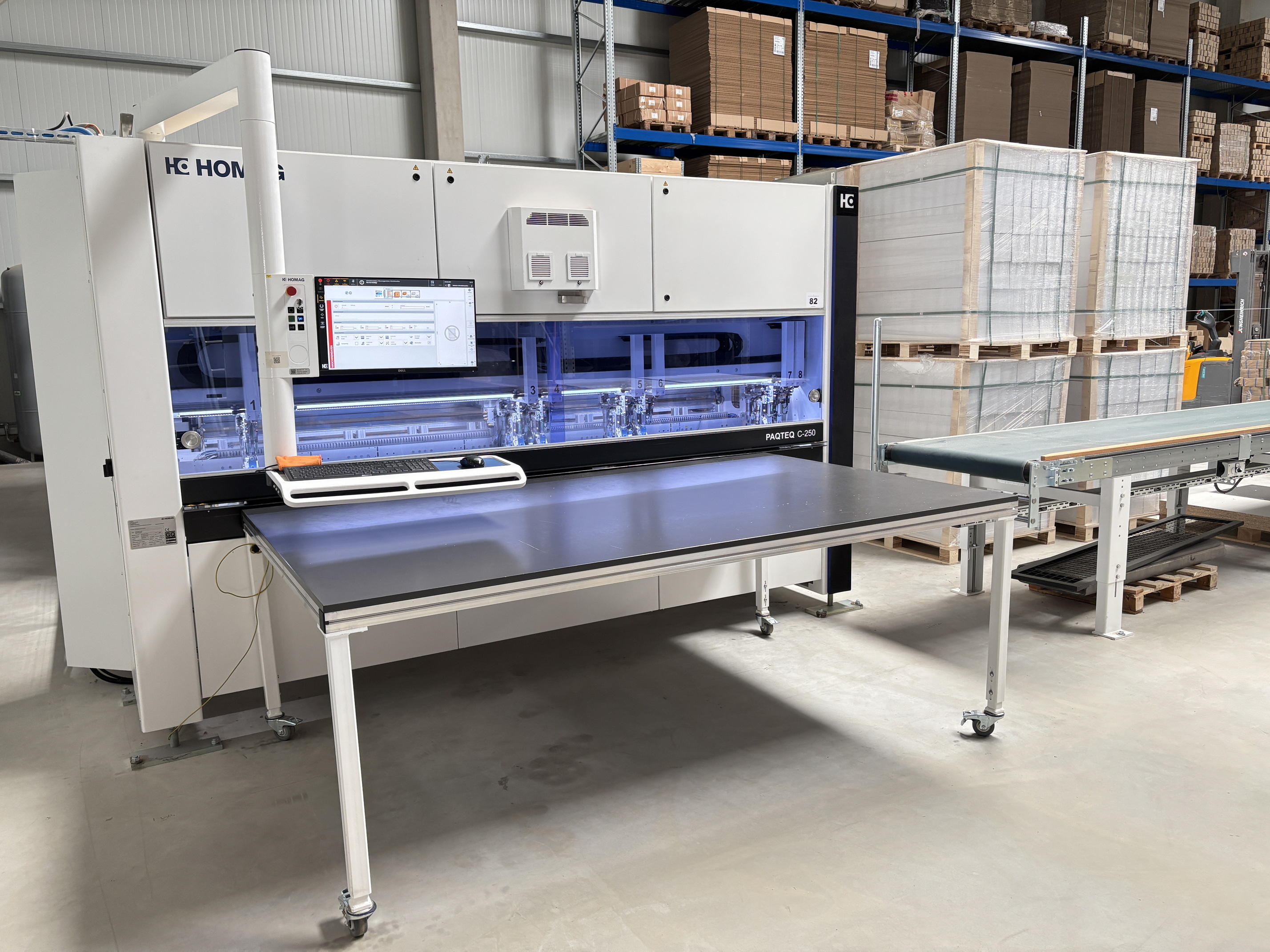 Pixxprint Homag Verpackungslinie