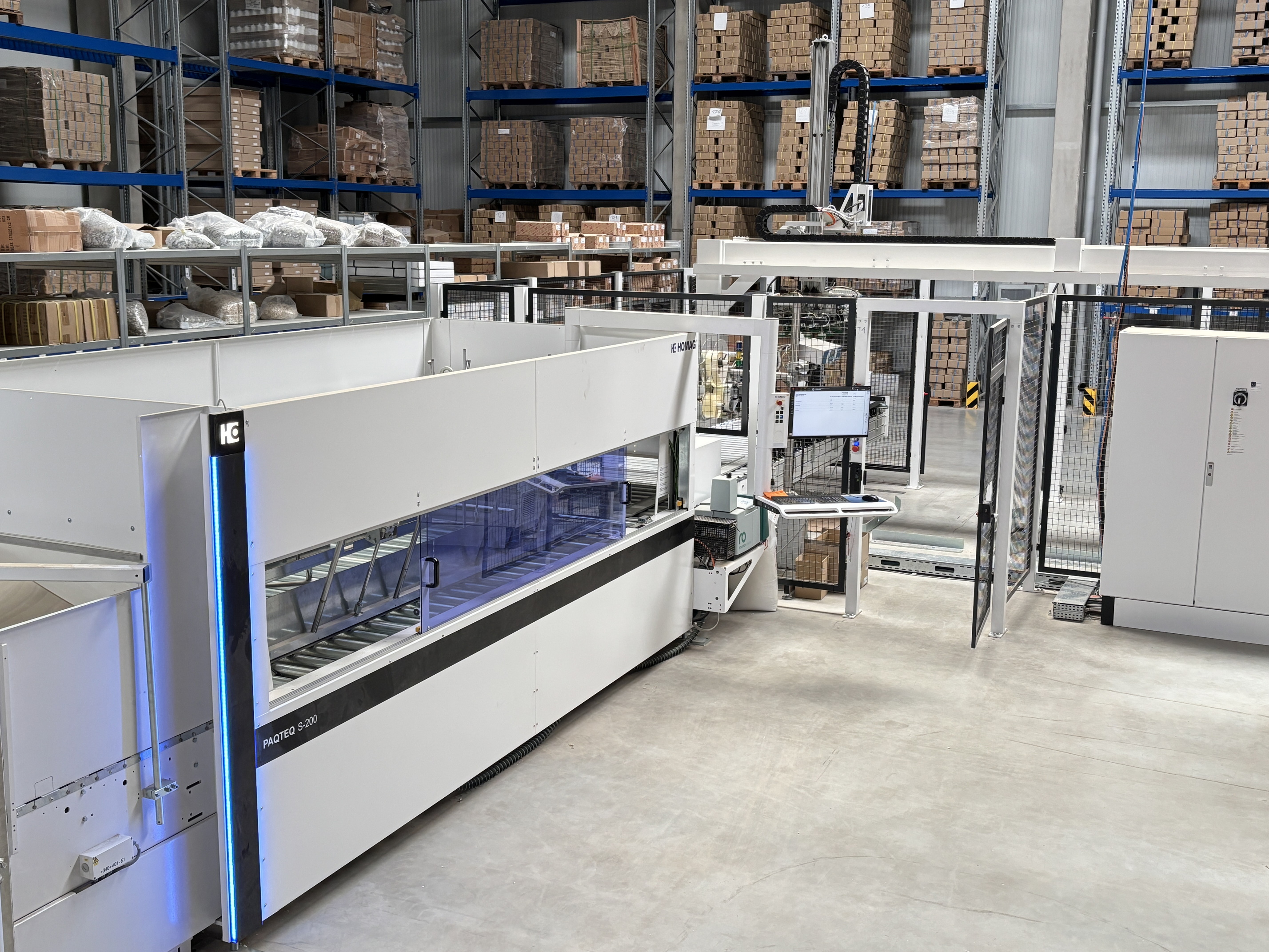 Pixxprint Homag Verpackungslinie