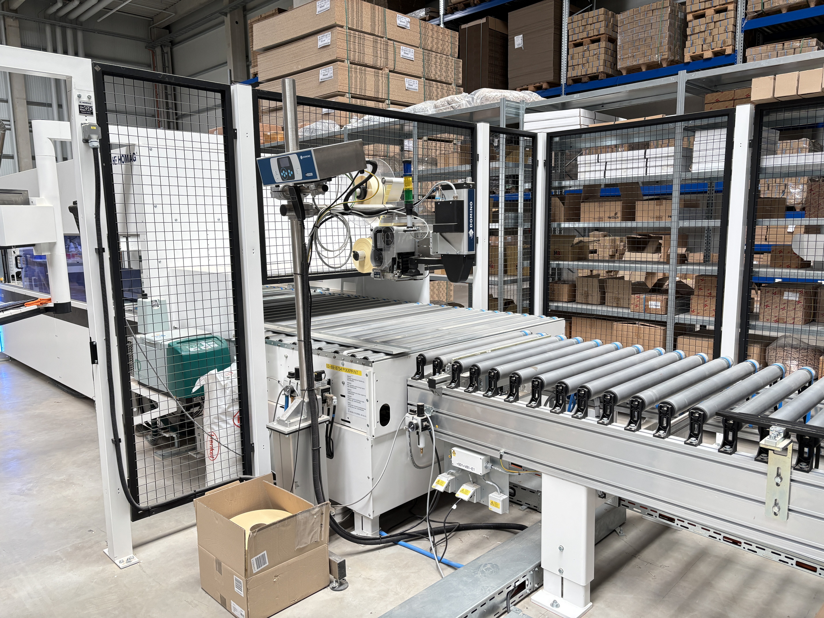 Pixxprint Homag Verpackungslinie