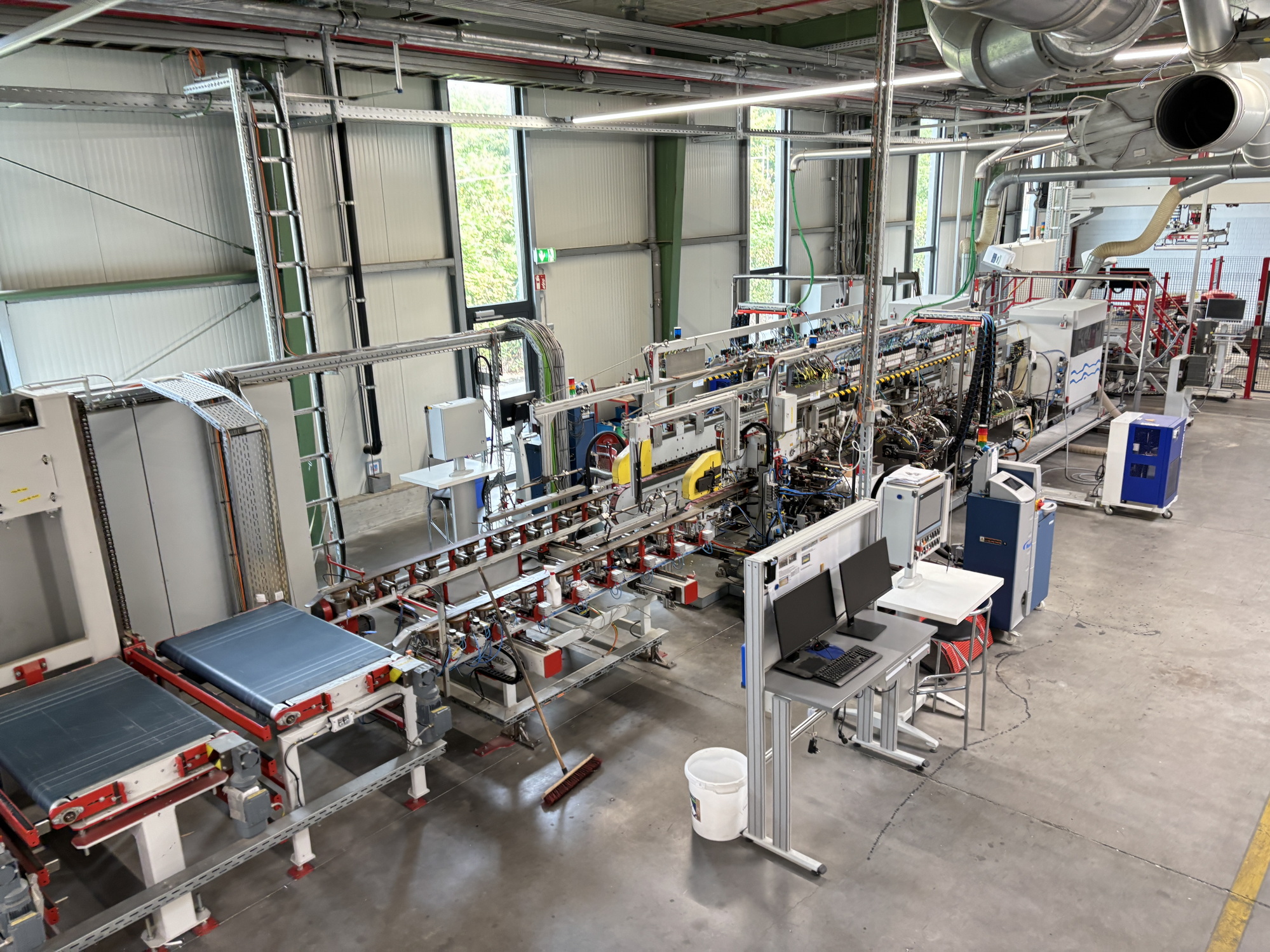 Professional IMA Kraft Costa Homag Laminating Line – as-new, partially refurbished, ready for door production