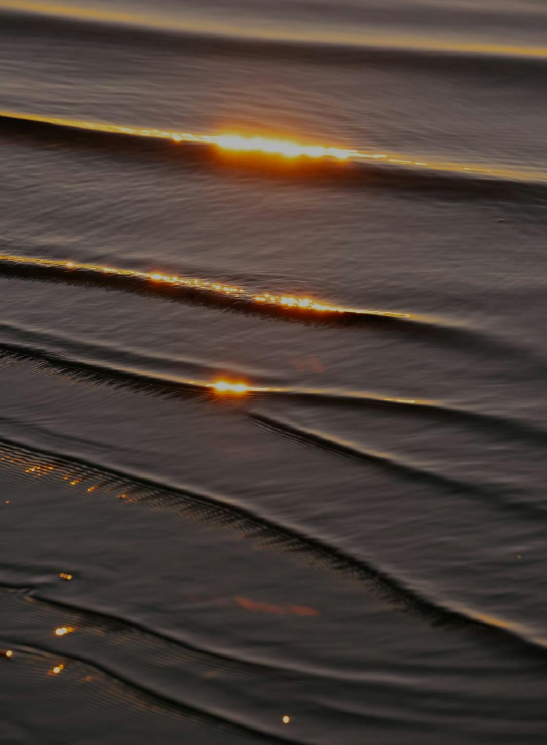 Close-up of ripples in the ocean