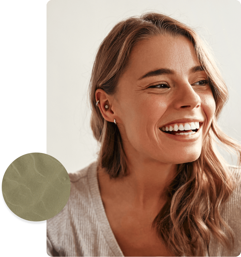 woman smiling