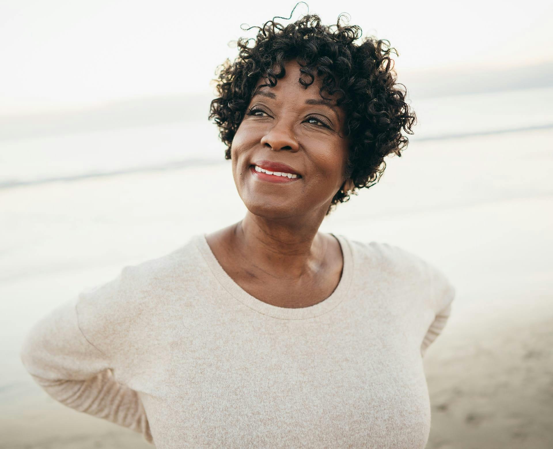 woman at beach