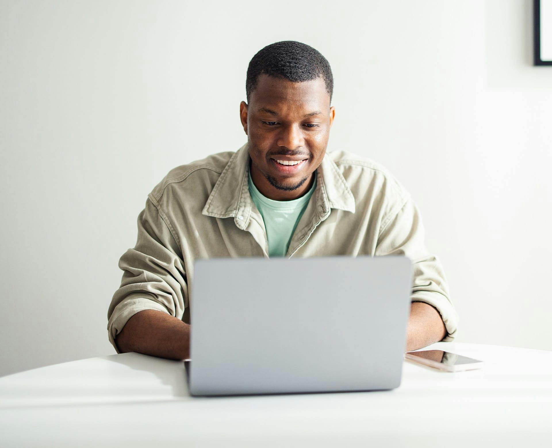 man on laptop