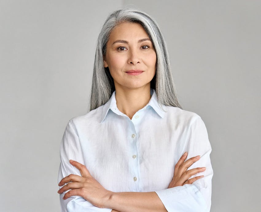 woman with crossed arms