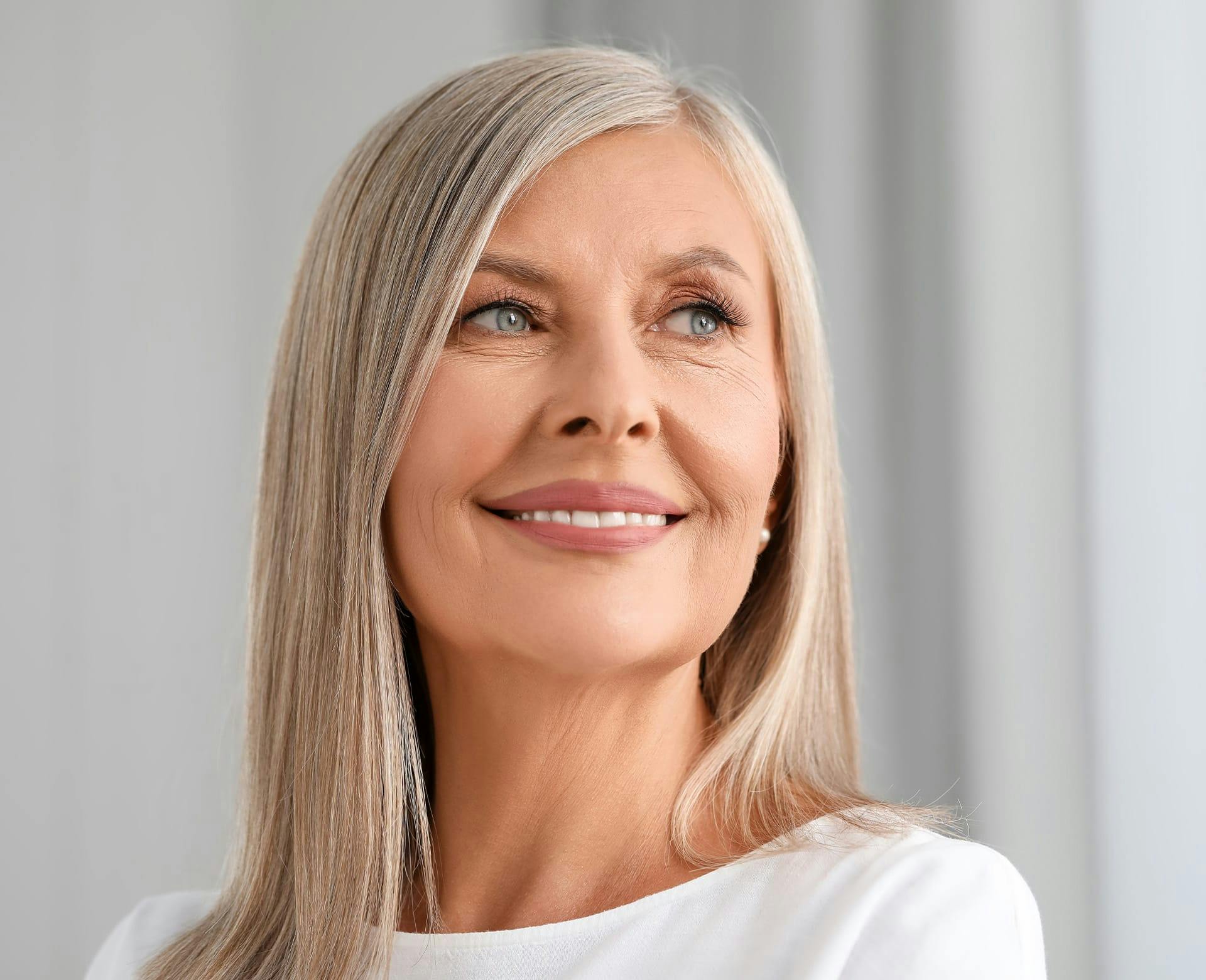 woman smiling