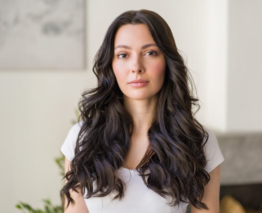 woman with dark hair