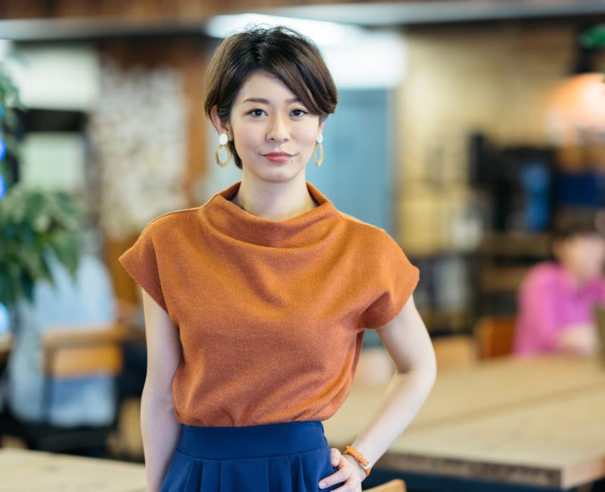 woman standing in office