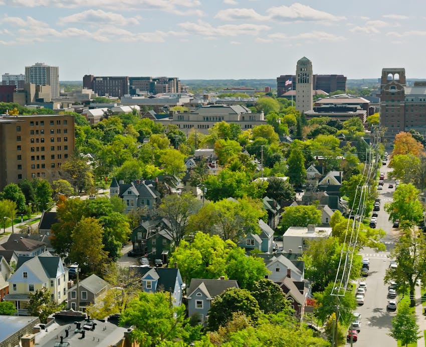 arial short of Ann Arbor