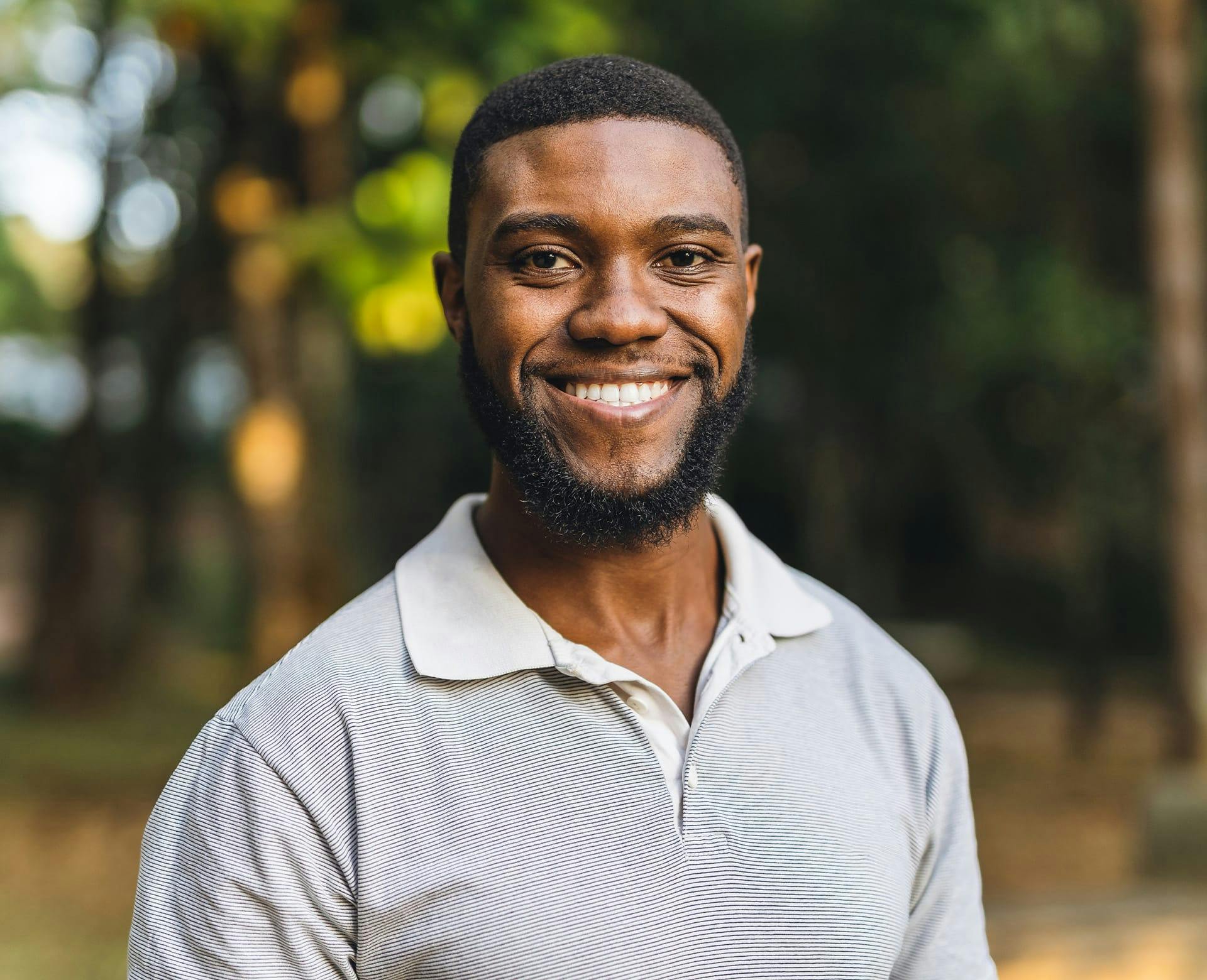 man smiling