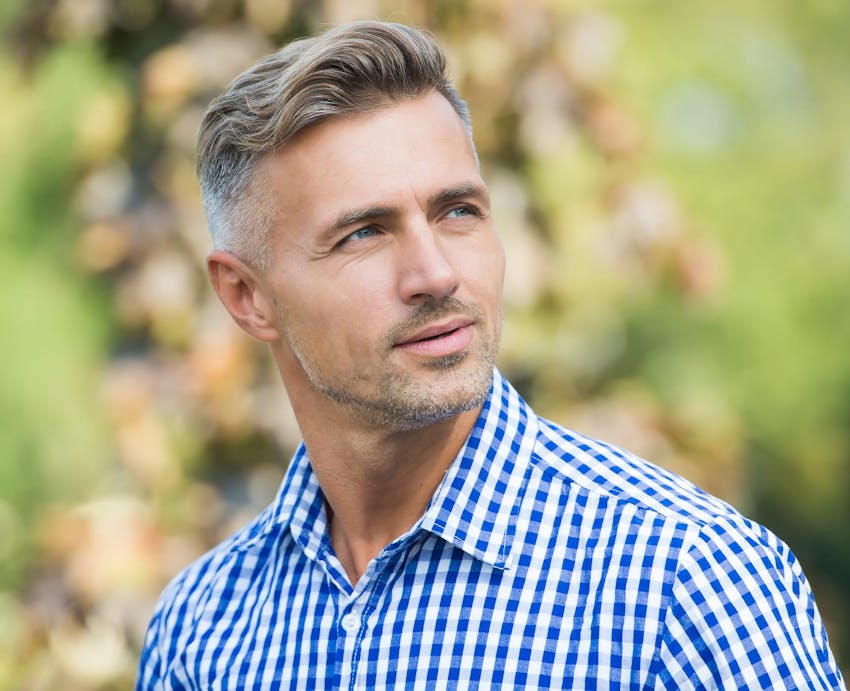 man looking off to the side