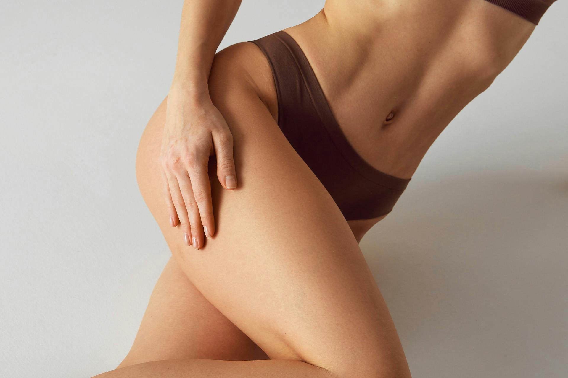 woman's lower body in underwear