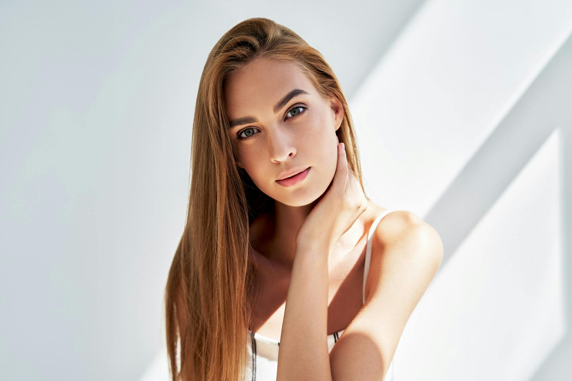 woman with long red hair