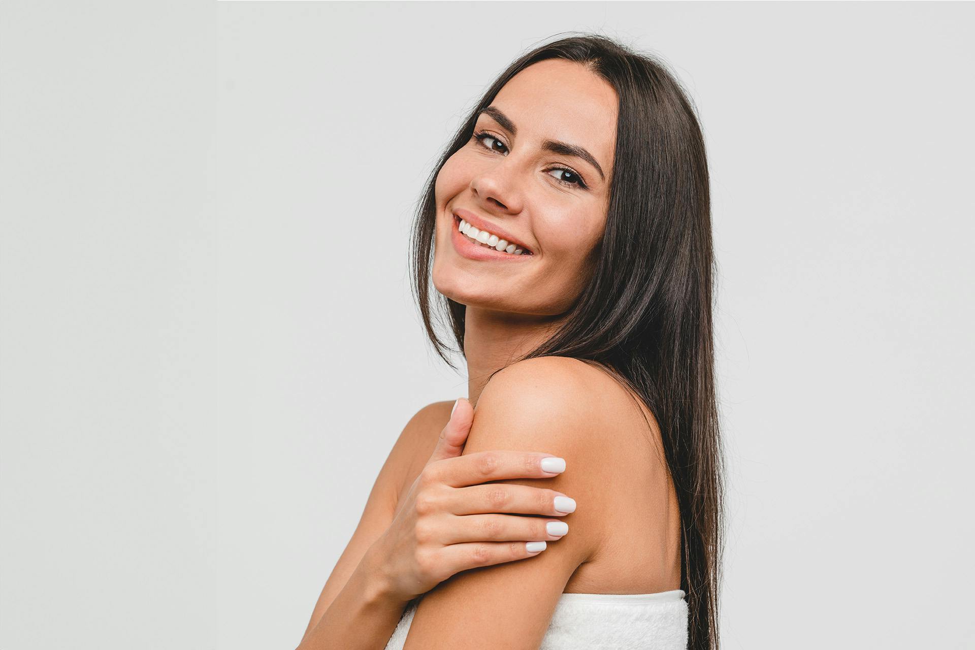 woman smiling