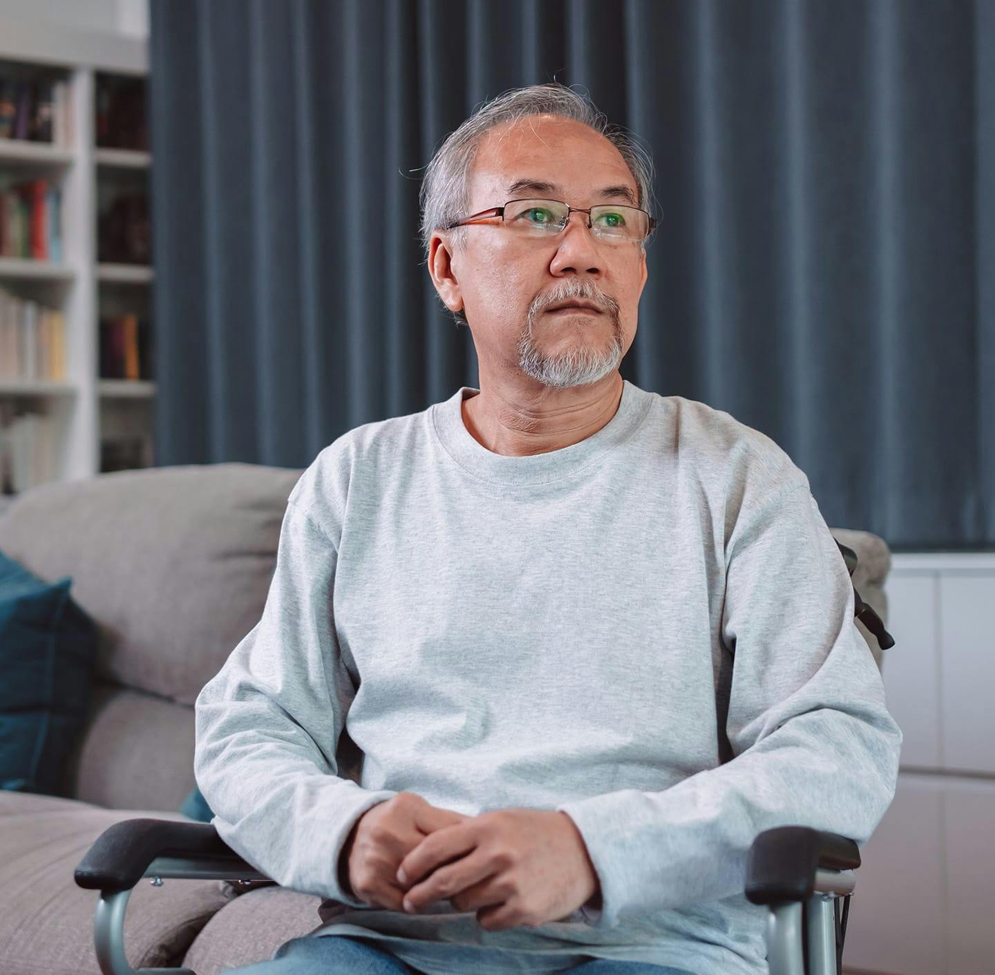 Man sitting in chair