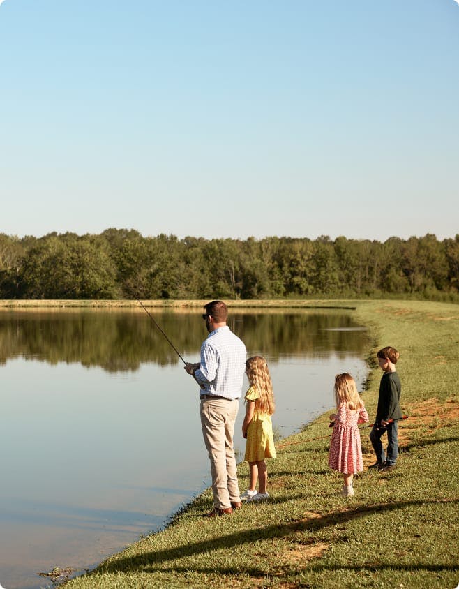 Mike Saltaformaggio fishing with his family