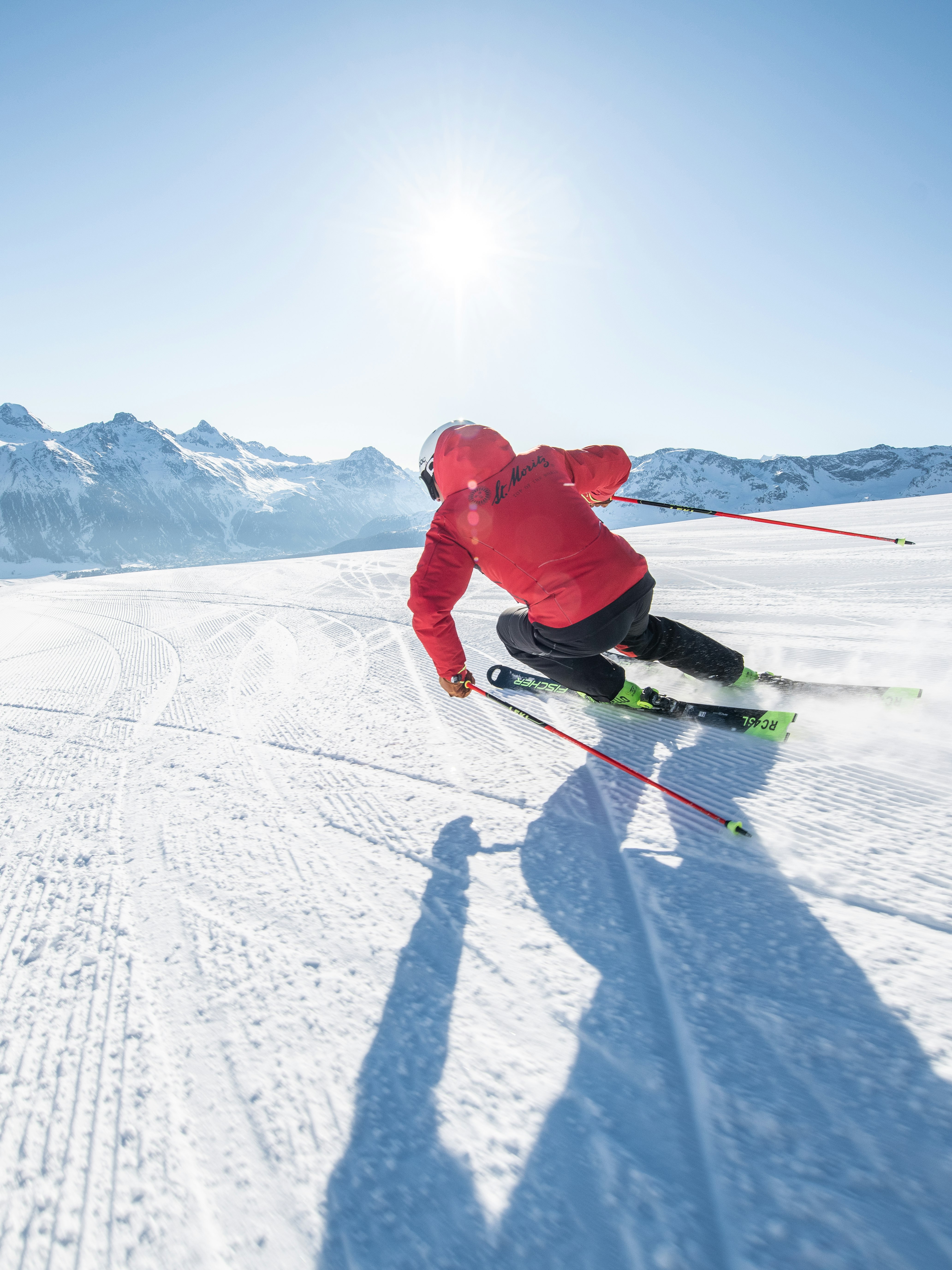 Ski alpine instructor skischool St. Moritz