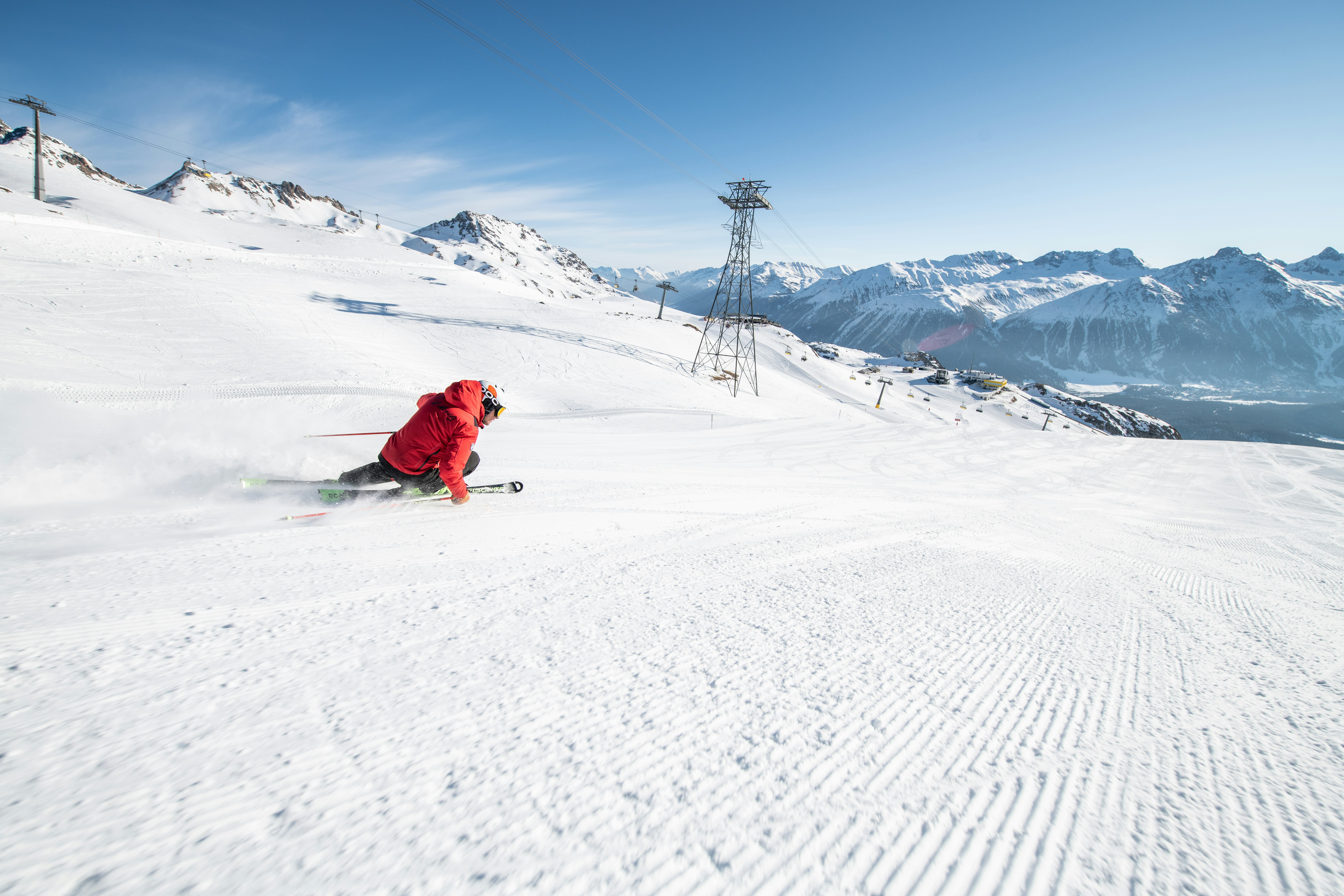 Skilehrer Schweizer Skischule St. Moritz Ski Alpin