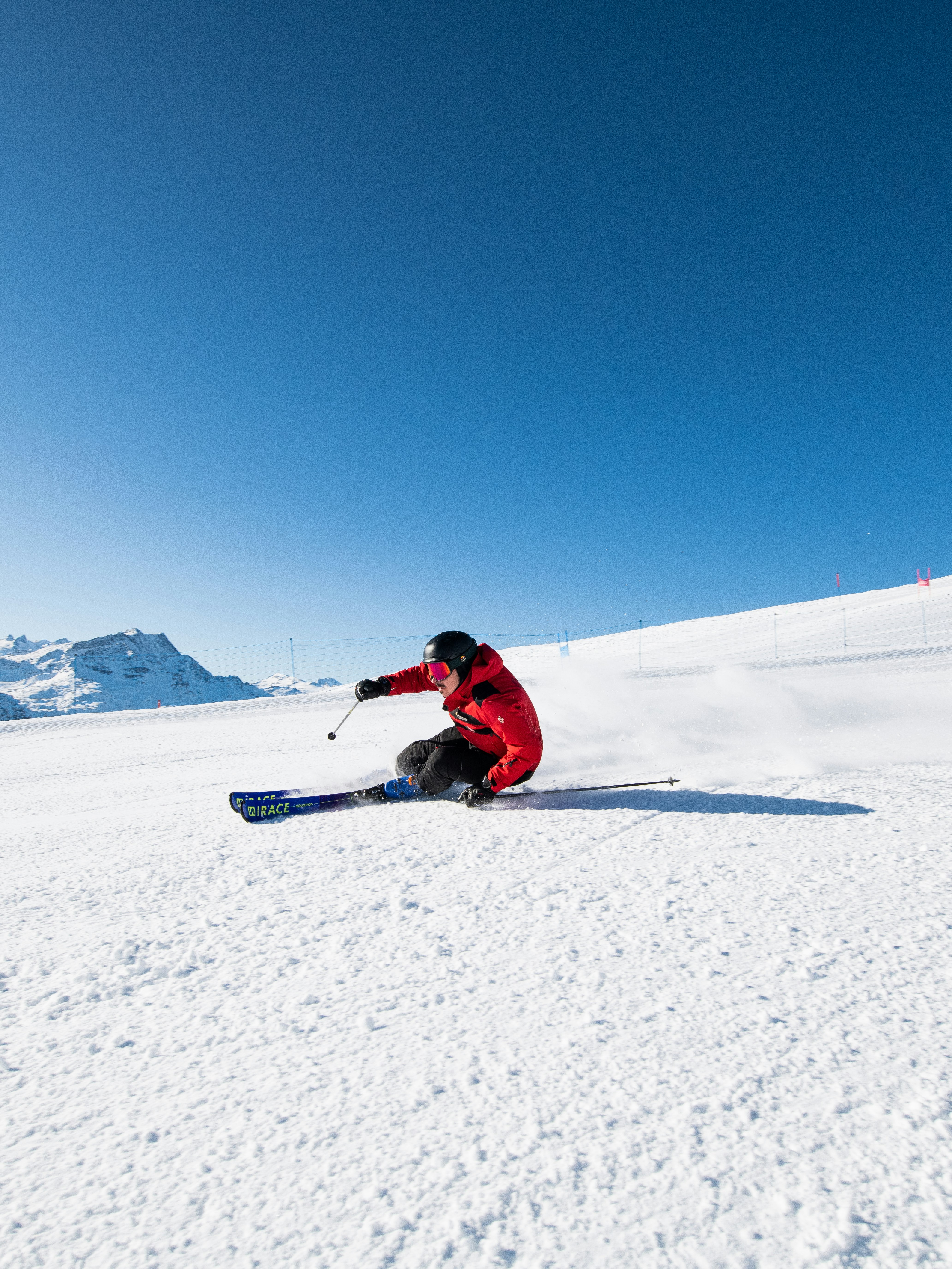 Ski alpine instructor ski school St. Moritz