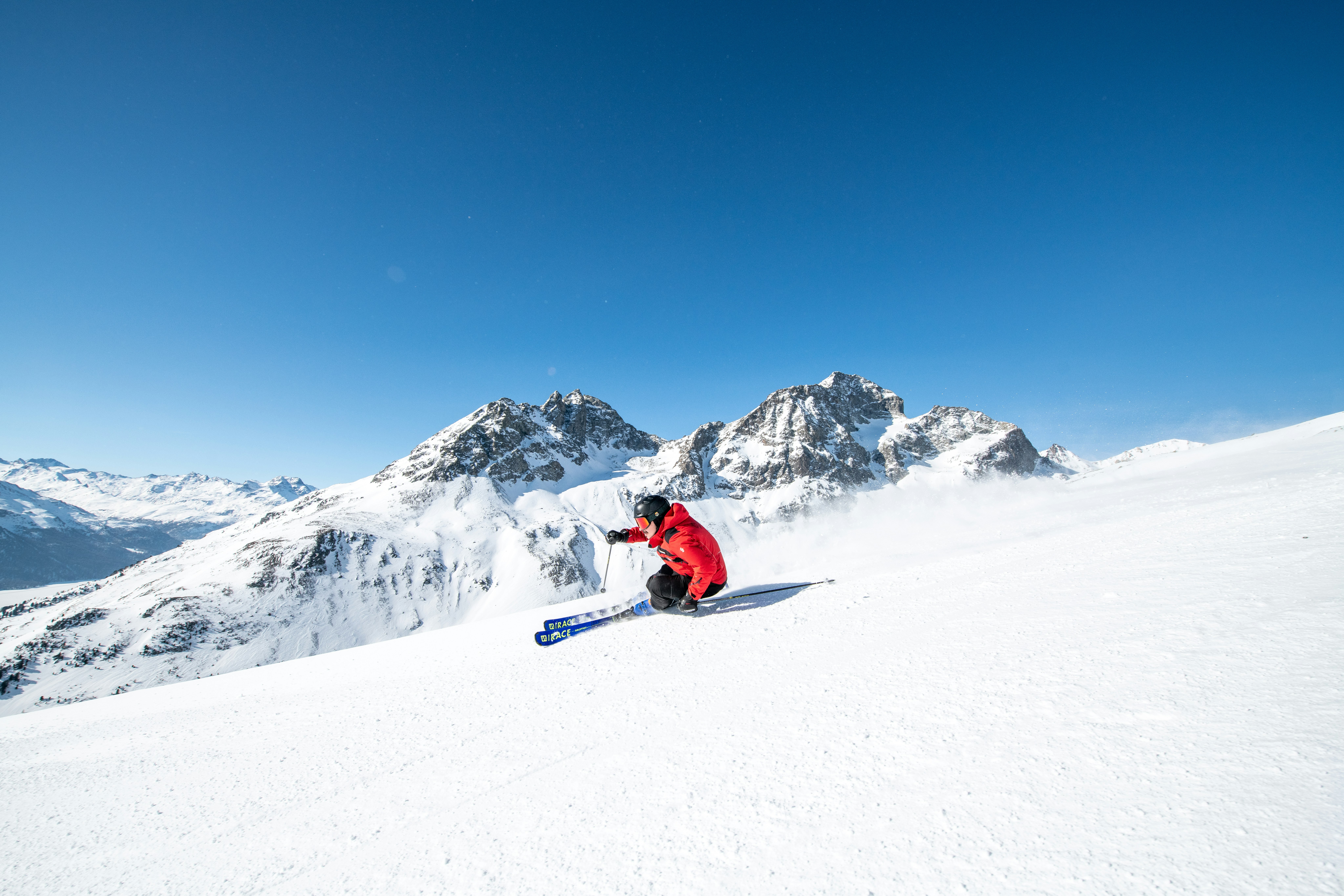 Skilehrer Schweizer Skischule St. Moritz Ski Alpin