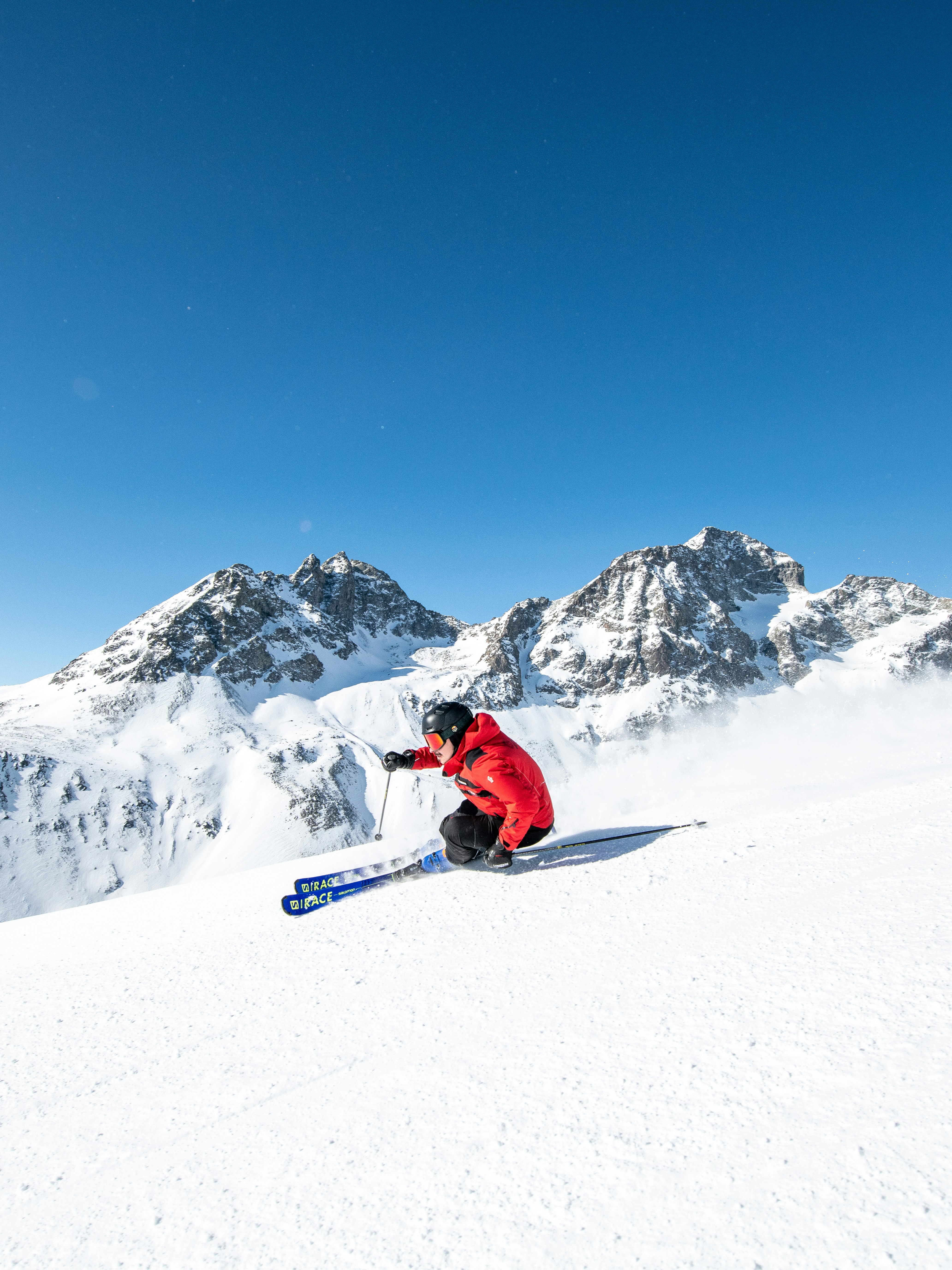 Ski alpine swiss ski school instructor