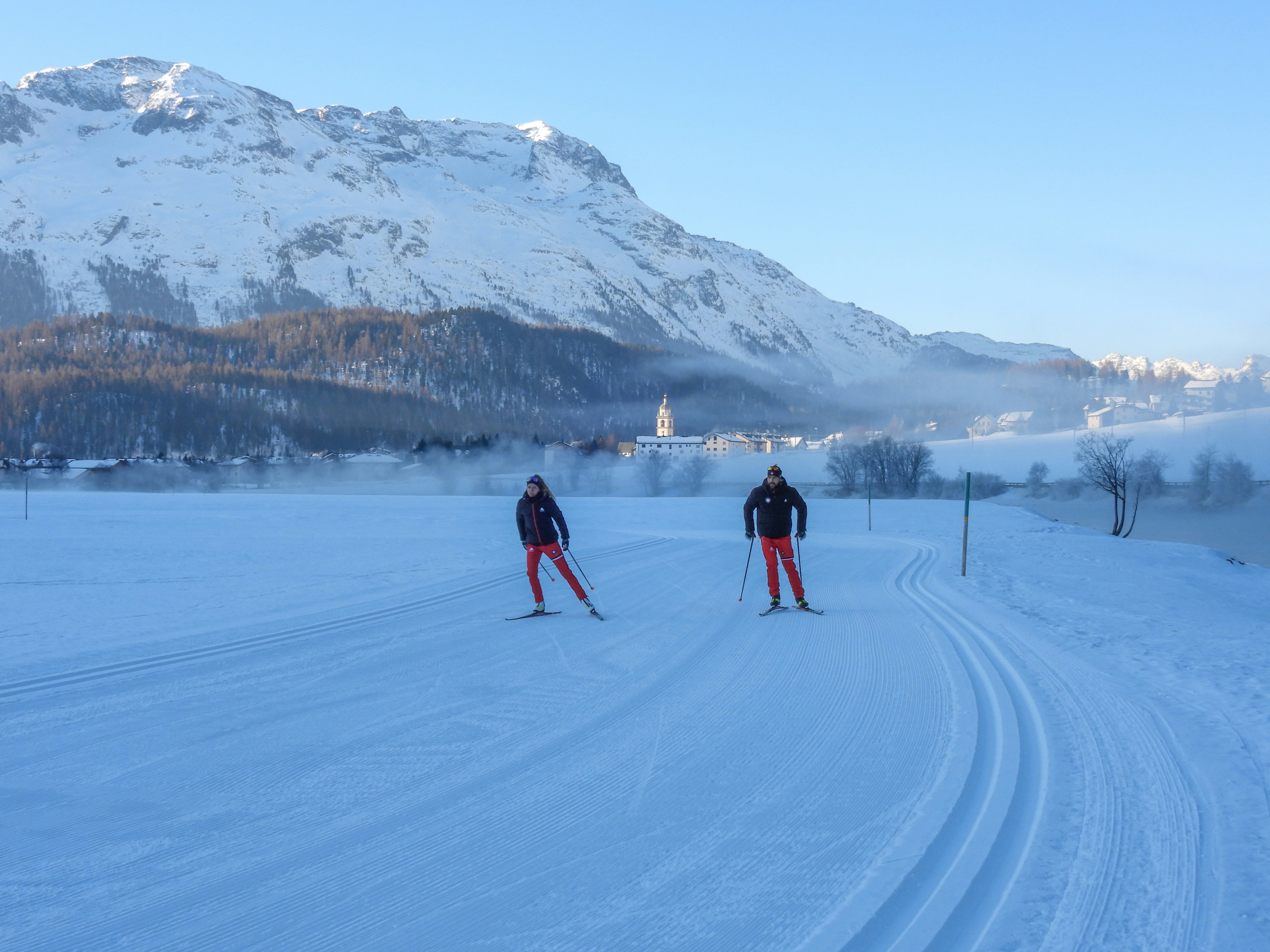 Langlaufen im Engadin Skischule St. Moritz