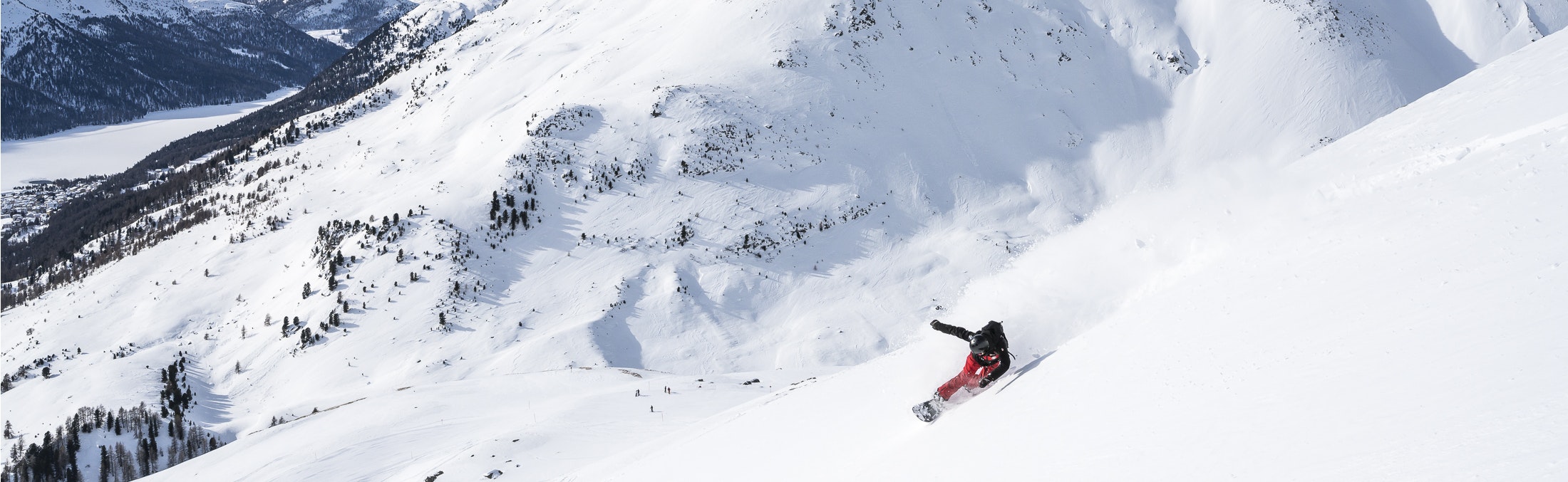 Freeriden Snowboarder