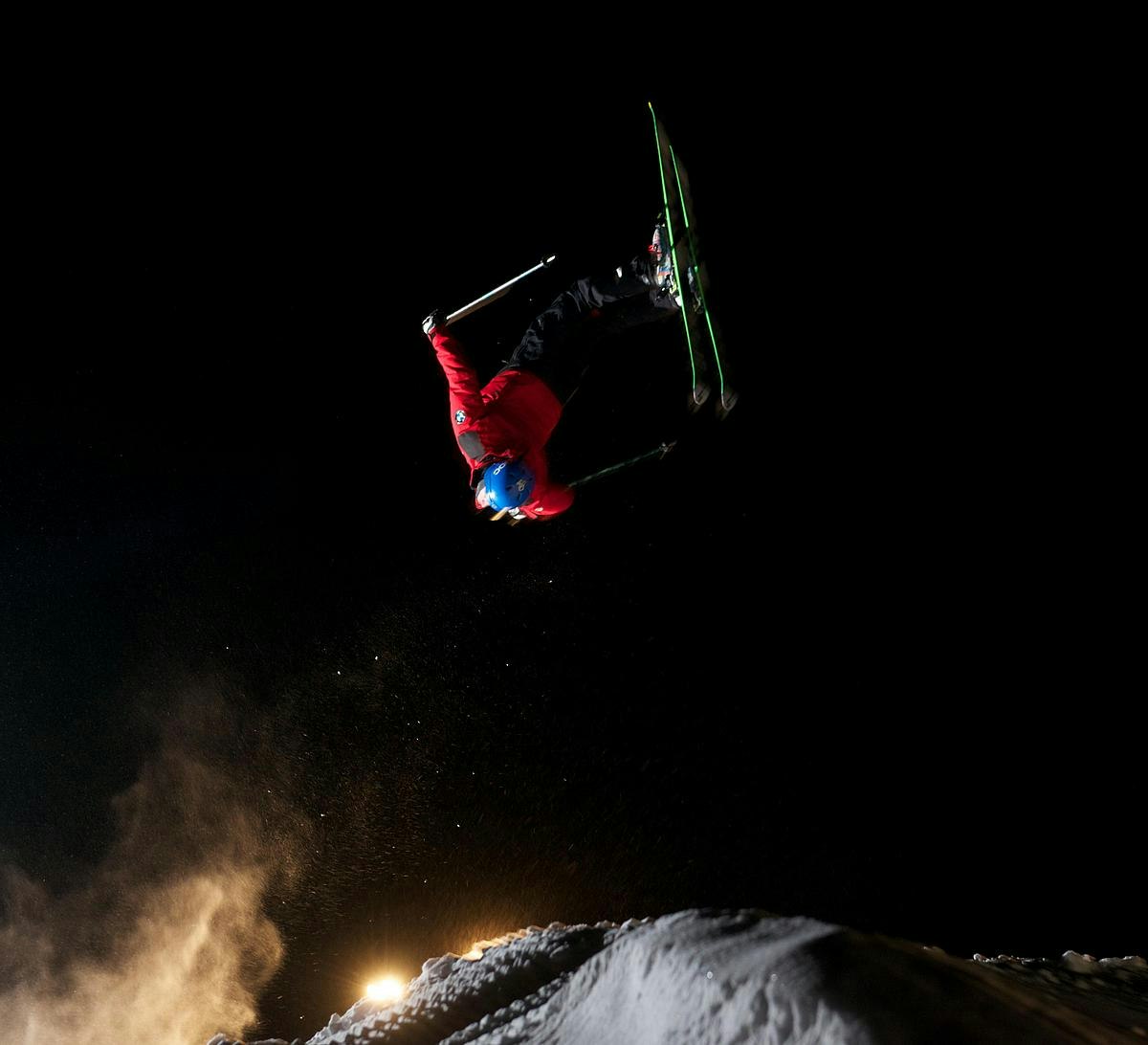 Snowshow nachts